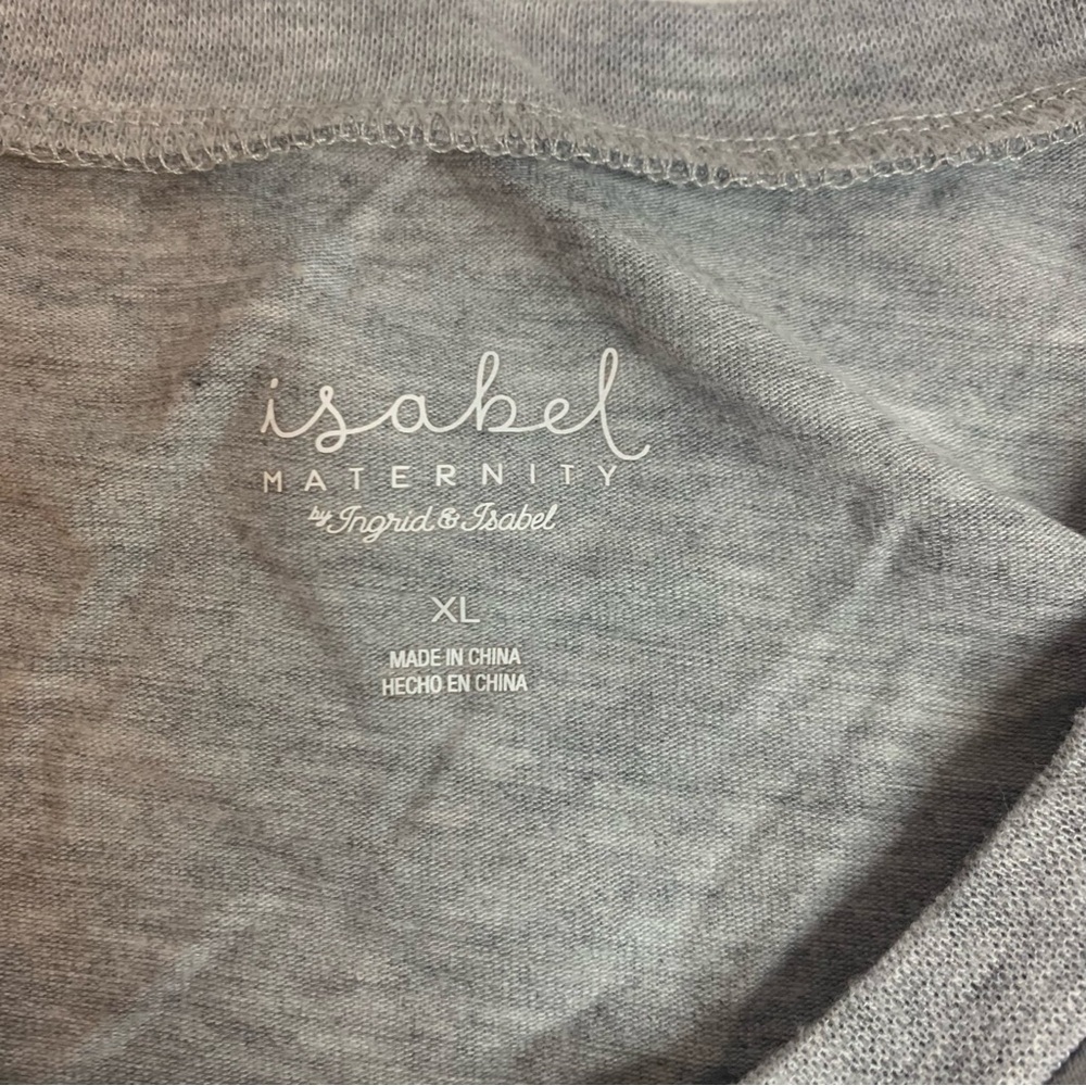 Isabel Maternity by Ingrid & Isabel Heather Gray Top - Picture 2 of 4